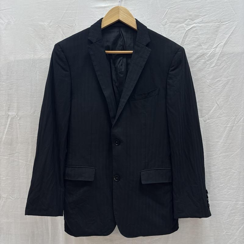 バーバリーブラックレーベル BURBERRY BLACK LABEL スーツ スーツ シャドウストライプ 3ピース テーラード ジャケット ベスト スラックス - 黒 / ブラック / black メンズ USED 古着 中古 50166185