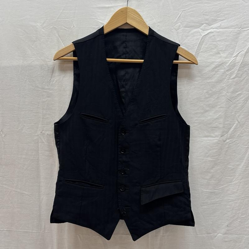バーバリーブラックレーベル BURBERRY BLACK LABEL スーツ スーツ シャドウストライプ 3ピース テーラード ジャケット ベスト スラックス - 黒 / ブラック / black メンズ USED 古着 中古 50166185