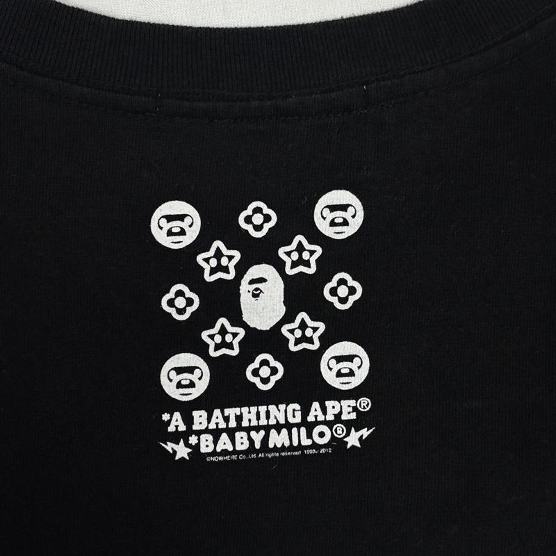アベイシングエイプ A BATHING APE Tシャツ 半袖 MILO マイロ Disney ディズニー D24 コラボ クルーネック Tシャツ M 黒 / ブラック / black メンズ USED 古着 中古 50166189