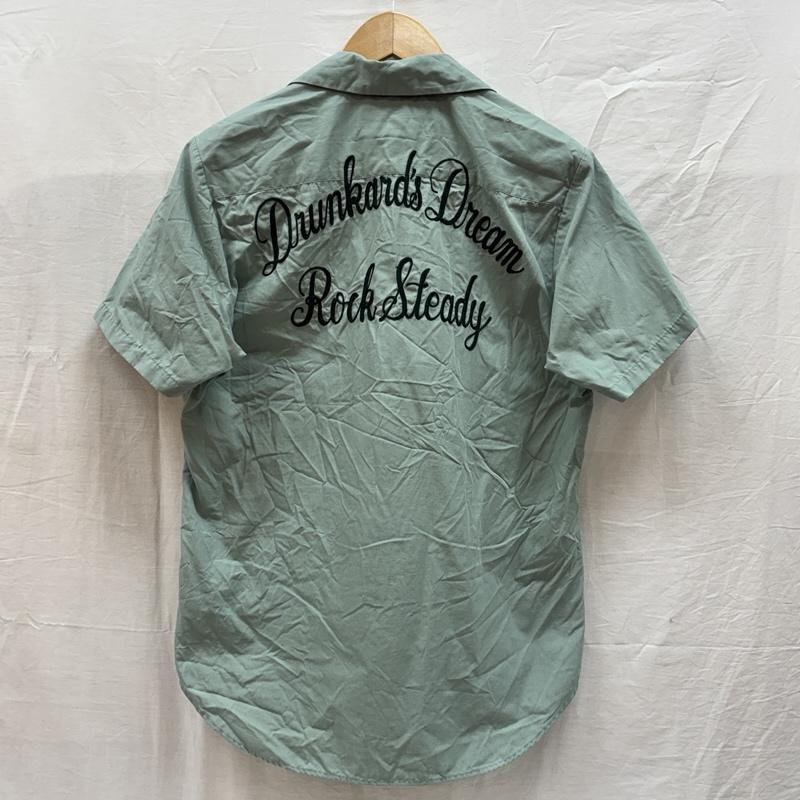 ワコマリア WACKO MARIA シャツ、ブラウス 半袖 Rock Steady PARADISE 刺繍 GPPT ワッペン オープンカラー ワーク シャツ 半袖 S メンズ USED 古着 中古 50166190