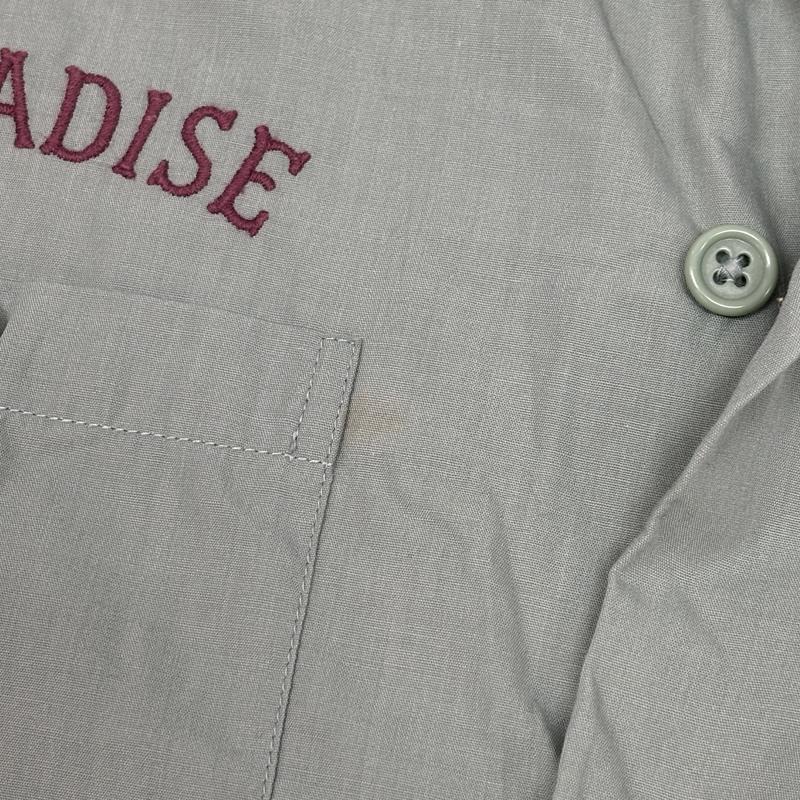 ワコマリア WACKO MARIA シャツ、ブラウス 半袖 Rock Steady PARADISE 刺繍 GPPT ワッペン オープンカラー ワーク シャツ 半袖 S メンズ USED 古着 中古 50166190