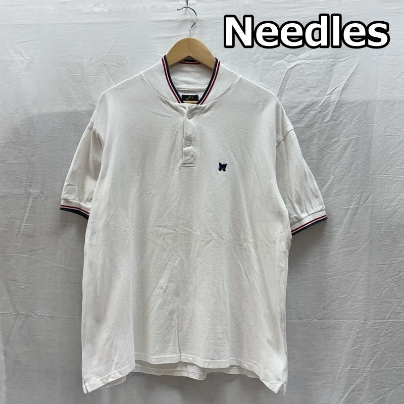ニードルス Needles ポロシャツ 半袖 OT257 ショールカラー 鹿の子 半袖 ポロシャツ M 白 / ホワイト / white メンズ USED 古着 中古 50166191