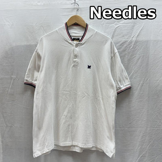 ニードルス Needles ポロシャツ 半袖 OT257 ショールカラー 鹿の子 半袖 ポロシャツ M 白 / ホワイト / white メンズ USED 古着 中古 50166191