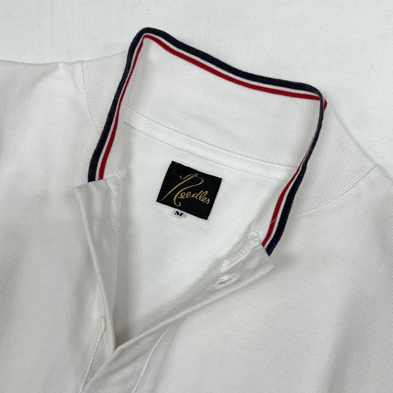 ニードルス Needles ポロシャツ 半袖 OT257 ショールカラー 鹿の子 半袖 ポロシャツ M 白 / ホワイト / white メンズ USED 古着 中古 50166191
