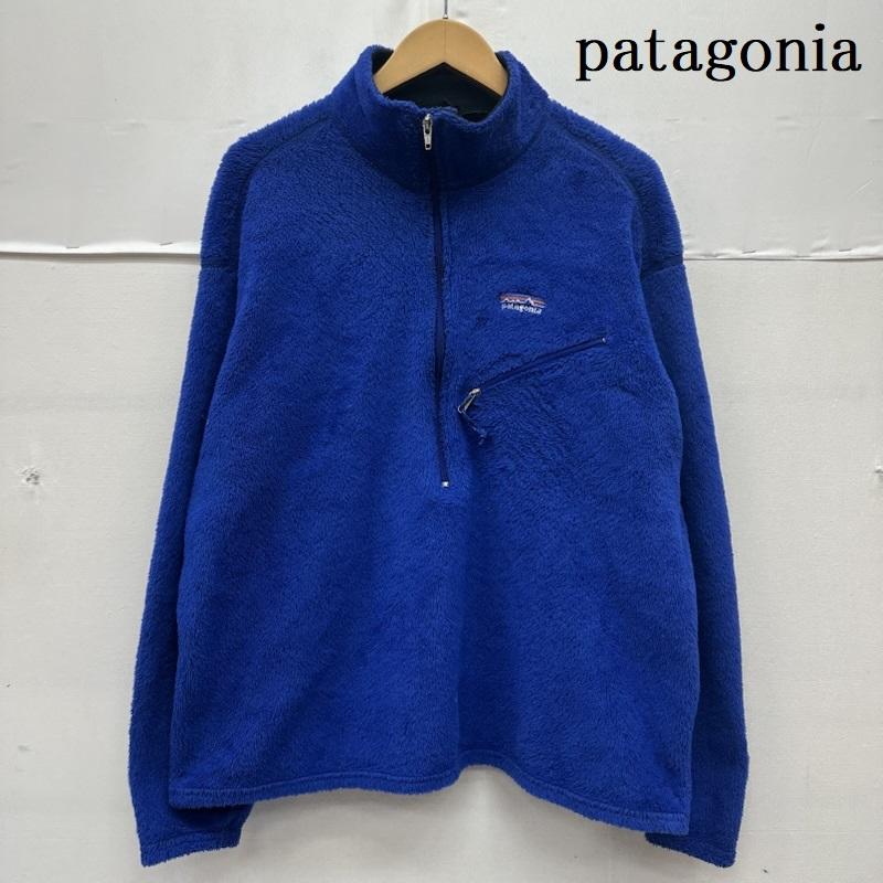 パタゴニア patagonia ジャケット、上着 ジャンパー、ブルゾン 00s USA製 レギュレーター R2 フリース ハーフジップ ジャケット 25195 FA02 L 青 / ブルー / blue メンズ USED 古着 中古 50166195