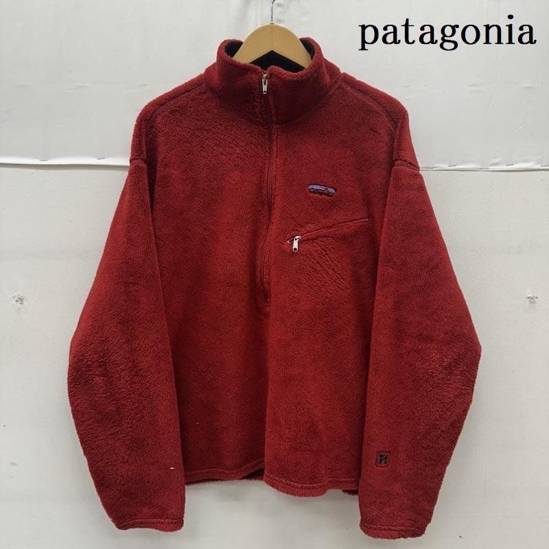 パタゴニア patagonia ジャケット、上着 ジャンパー、ブルゾン 00s USA製 R2 フリース ハーフ ジップ ジャケット 25135 FA01 L 赤 / レッド / red メンズ USED 古着 中古 50166196