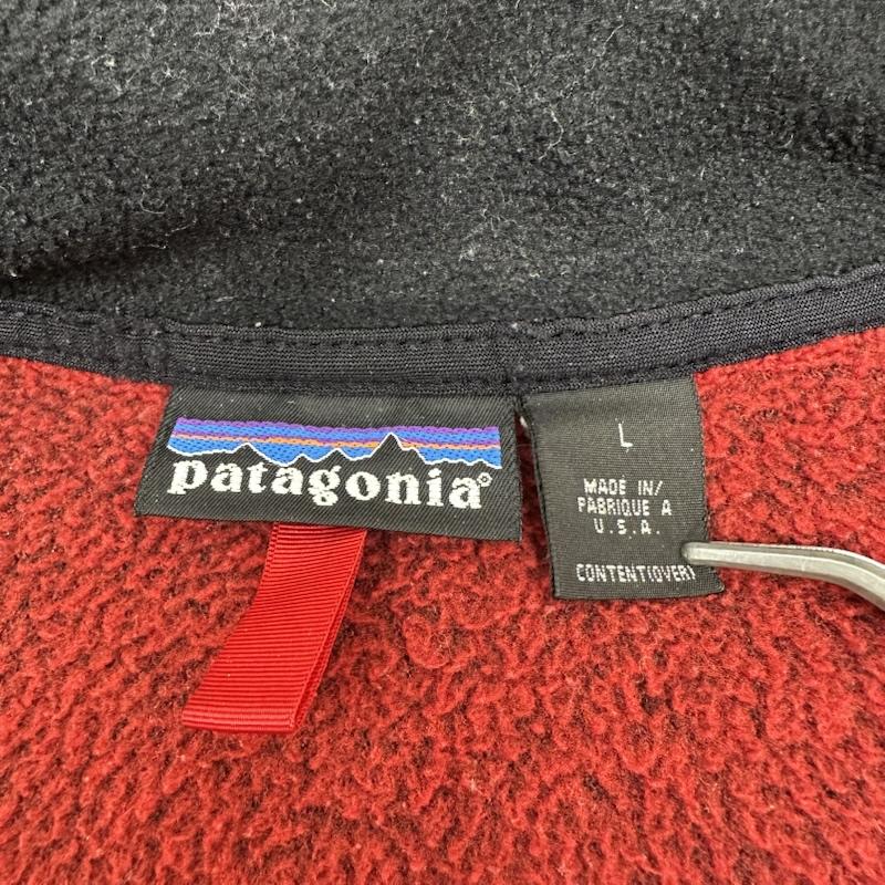 パタゴニア patagonia ジャケット、上着 ジャンパー、ブルゾン 00s USA製 R2 フリース ハーフ ジップ ジャケット 25135 FA01 L 赤 / レッド / red メンズ USED 古着 中古 50166196