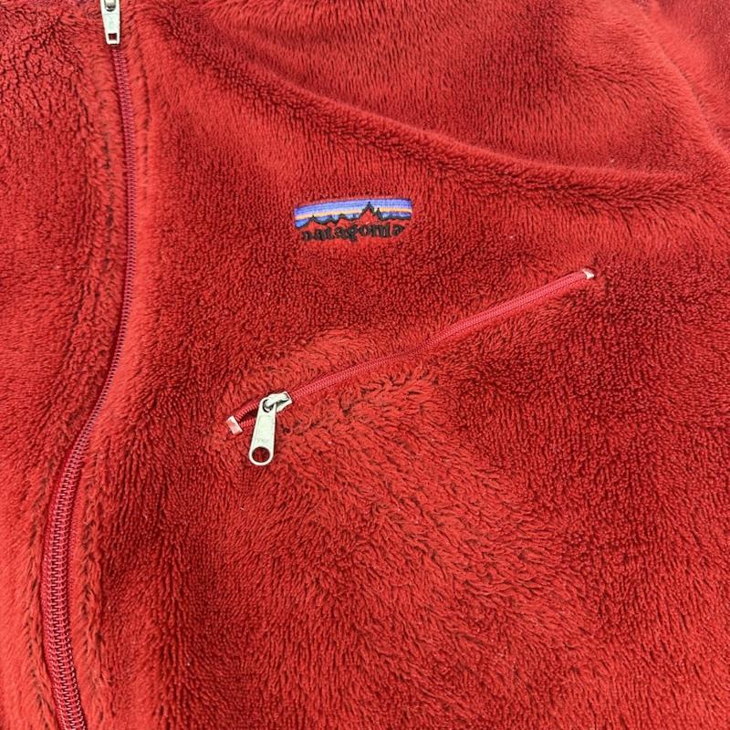 パタゴニア patagonia ジャケット、上着 ジャンパー、ブルゾン 00s USA製 R2 フリース ハーフ ジップ ジャケット 25135 FA01 L 赤 / レッド / red メンズ USED 古着 中古 50166196