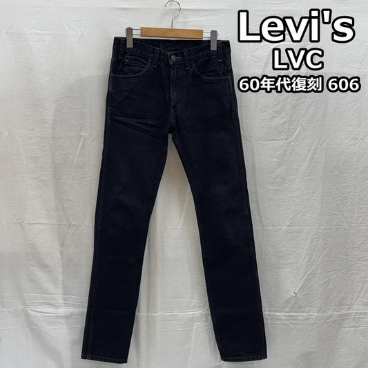 リーバイス・ビンテージ・クロージング LEVI S VINTAGE CLOTHING パンツ デニム、ジーンズ LVC 30605-0038 60年代復刻 606 デニム パンツ スリム ビッグE オレンジタブ 28インチ 紺 / ネイビー / navy メンズ USED 古着 中古 50166202