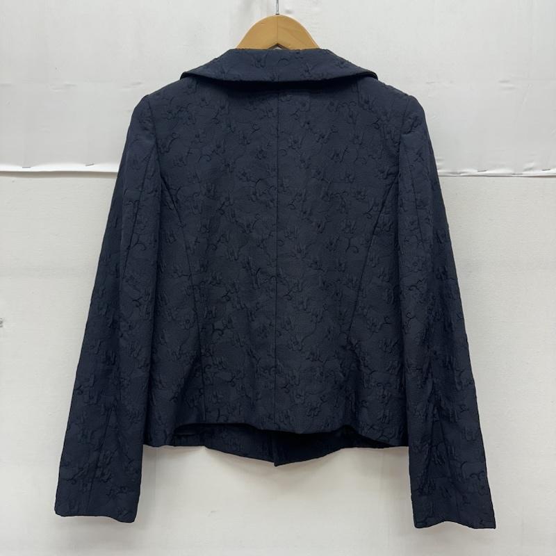 コムデギャルソンコムデギャルソン COMME des GARCONS COMME des GARCONS ジャケット、上着 ジャケット、ブレザー 08AW フロント リボン ジャガード ジャケット RB-J003 S 紺 / ネイビー / navy レディース USED 古着 中古 50166204