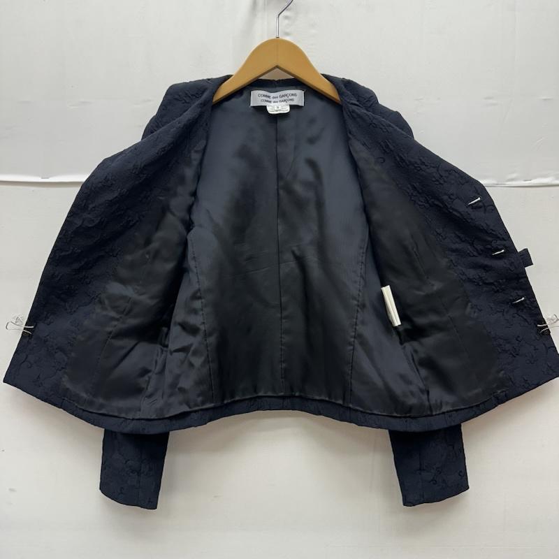 コムデギャルソンコムデギャルソン COMME des GARCONS COMME des GARCONS ジャケット、上着 ジャケット、ブレザー 08AW フロント リボン ジャガード ジャケット RB-J003 S 紺 / ネイビー / navy レディース USED 古着 中古 50166204