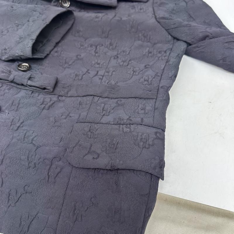 コムデギャルソンコムデギャルソン COMME des GARCONS COMME des GARCONS ジャケット、上着 ジャケット、ブレザー 08AW フロント リボン ジャガード ジャケット RB-J003 S 紺 / ネイビー / navy レディース USED 古着 中古 50166204