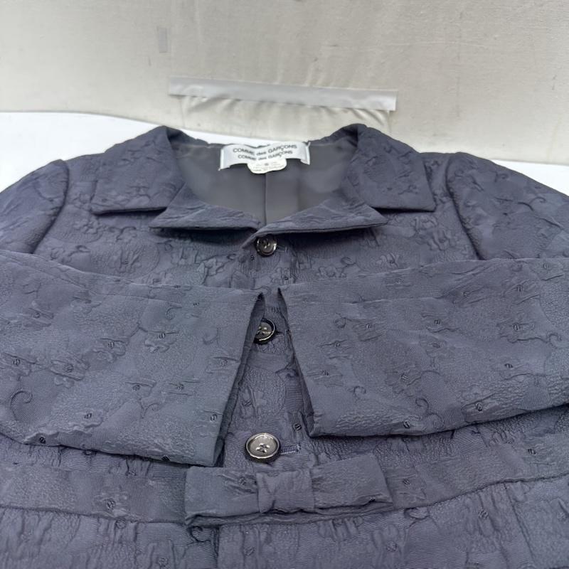 コムデギャルソンコムデギャルソン COMME des GARCONS COMME des GARCONS ジャケット、上着 ジャケット、ブレザー 08AW フロント リボン ジャガード ジャケット RB-J003 S 紺 / ネイビー / navy レディース USED 古着 中古 50166204