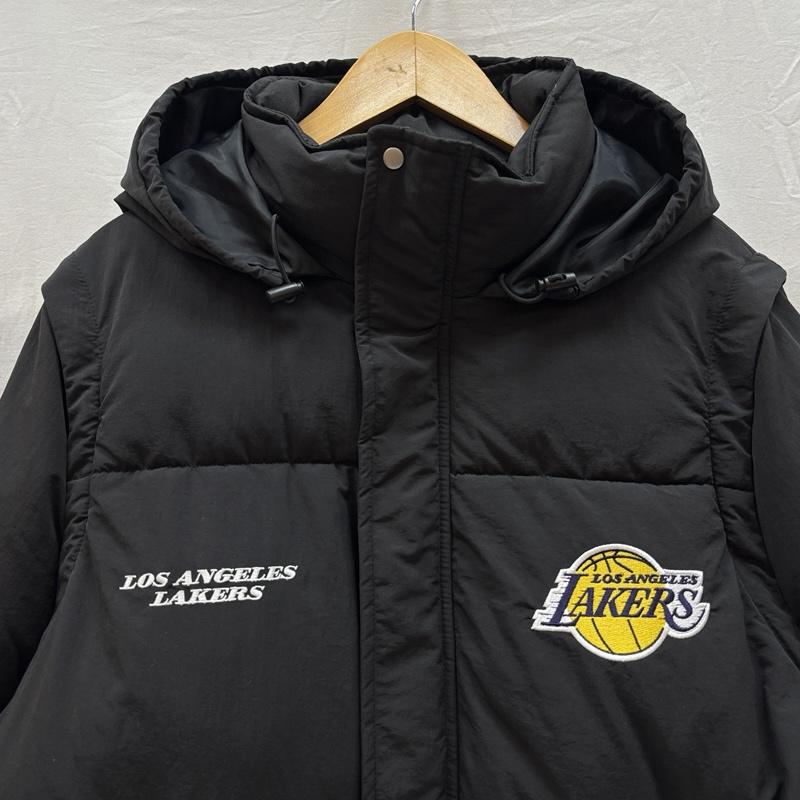 古着 USED ジャケット、上着 ジャンパー、ブルゾン CODDERR NBA レイカーズ ロゴ 中綿 ナイロン ジャケット 2WAY L 黒 / ブラック / black メンズ USED 古着 中古 50166205
