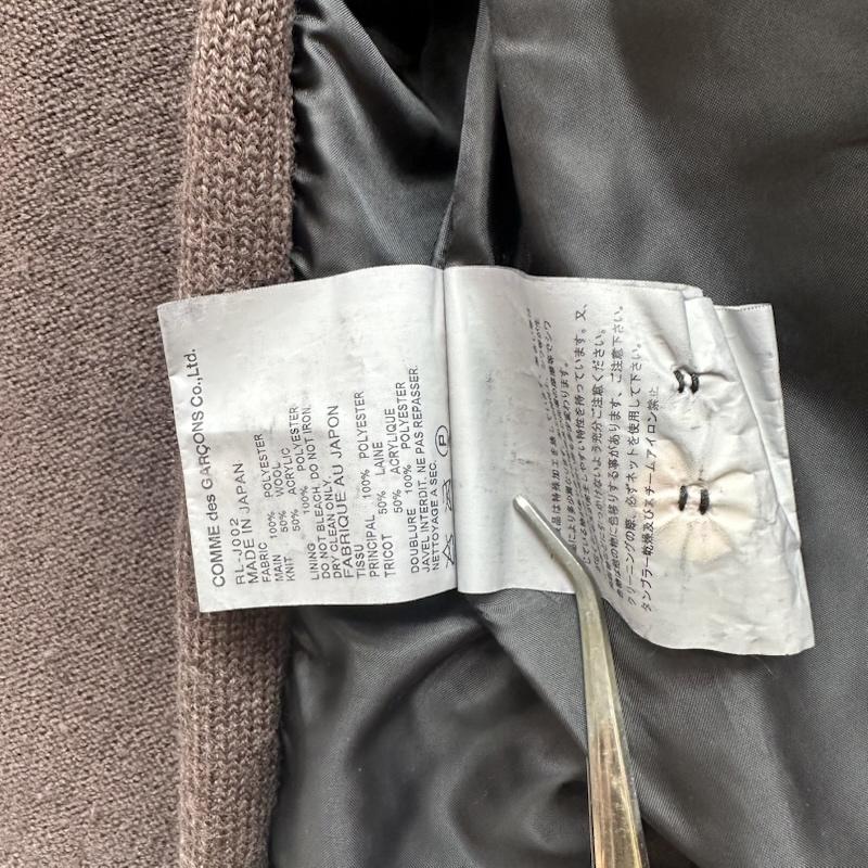 コムデギャルソン COMME des GARCONS ジャケット、上着 ジャケット、ブレザー 13AW ニット ドッキング ジャケット RL-J002 S 黒 / ブラック / black レディース USED 古着 中古 50166206
