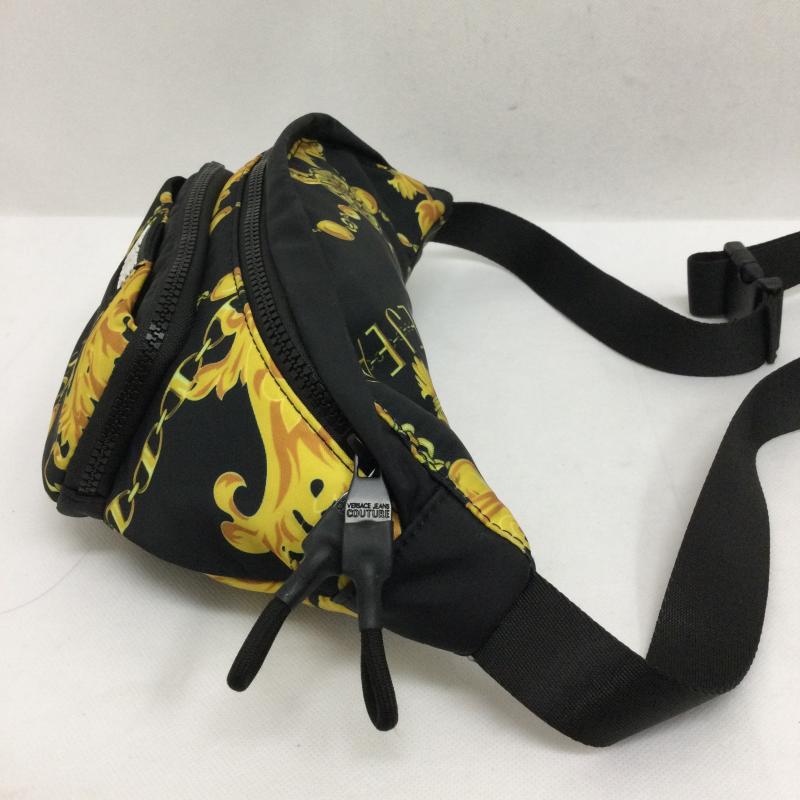 ヴェルサーチジーンズクチュール VERSACE JEANS COUTURE ウエストバッグ ウエストバッグ ヴェルサーチェ VERSACE JEANS COUTURE ボディバッグ　ウェストバッグ - 総柄 黒 / ブラック / black X 金 / ゴールド / gold color メンズ USED 古着 中古 50166207