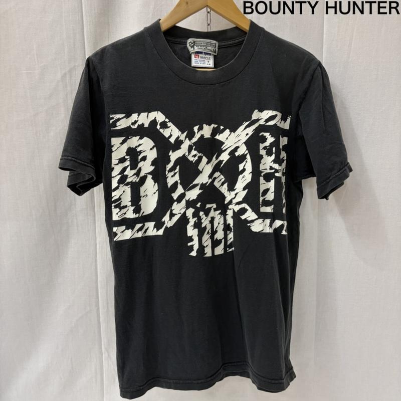バウンティーハンター BOUNTY HUNTER Tシャツ 半袖 レオパードロゴプリント 半袖Tシャツ フロント バックプリント S ロゴ、文字 黒 / ブラック / black メンズ USED 古着 中古 50166210