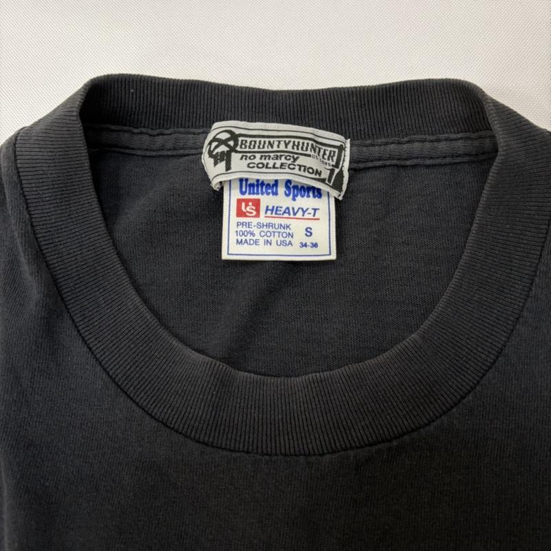 バウンティーハンター BOUNTY HUNTER Tシャツ 半袖 レオパードロゴプリント 半袖Tシャツ フロント バックプリント S ロゴ、文字 黒 / ブラック / black メンズ USED 古着 中古 50166210