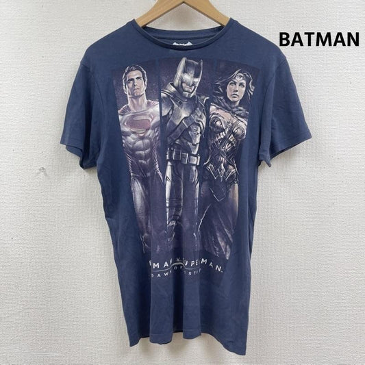 古着 USED Tシャツ 半袖 BATMAN バットマン vs スーパーマン ジャスティスの誕生 プリント Tシャツ S 紺 / ネイビー / navy メンズ USED 古着 中古 50166219
