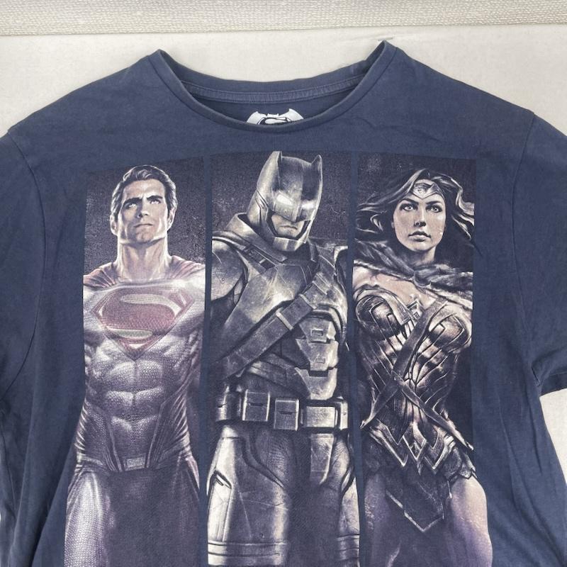 古着 USED Tシャツ 半袖 BATMAN バットマン vs スーパーマン ジャスティスの誕生 プリント Tシャツ S 紺 / ネイビー / navy メンズ USED 古着 中古 50166219