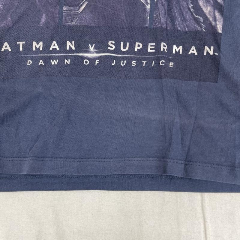 古着 USED Tシャツ 半袖 BATMAN バットマン vs スーパーマン ジャスティスの誕生 プリント Tシャツ S 紺 / ネイビー / navy メンズ USED 古着 中古 50166219