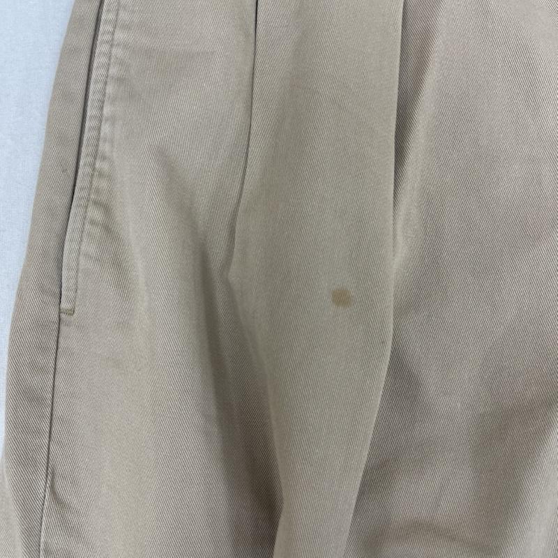 ポロラルフローレン POLO RALPH LAUREN パンツ ワークパンツ、ペインターパンツ ポロチノ 2タック チノパンツ テーパード カジュアル パンツ 36インチ ベージュ / ベージュ / beige メンズ USED 古着 中古 50166224