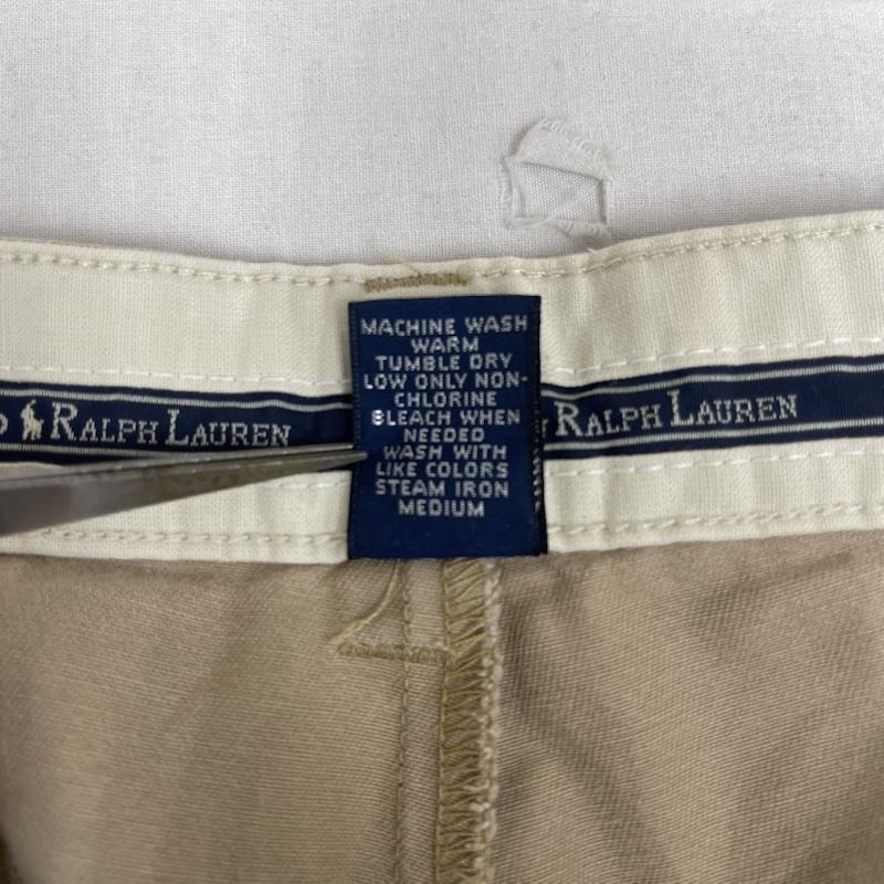 ポロラルフローレン POLO RALPH LAUREN パンツ ワークパンツ、ペインターパンツ ポロチノ 2タック チノパンツ テーパード カジュアル パンツ 36インチ ベージュ / ベージュ / beige メンズ USED 古着 中古 50166224