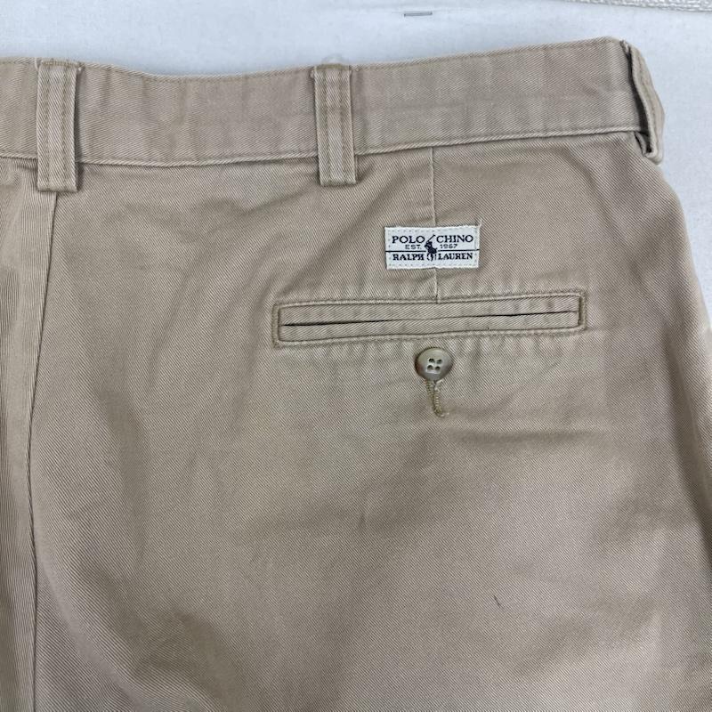ポロラルフローレン POLO RALPH LAUREN パンツ ワークパンツ、ペインターパンツ ポロチノ 2タック チノパンツ テーパード カジュアル パンツ 36インチ ベージュ / ベージュ / beige メンズ USED 古着 中古 50166224