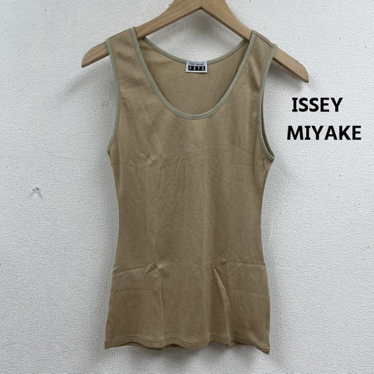 イッセイミヤケ ISSEY MIYAKE タンクトップ タンクトップ 日本製 FETE ストレッチ タンクトップ ノースリーブ トップス ベージュ / ベージュ / beige レディース USED 古着 中古 50166226