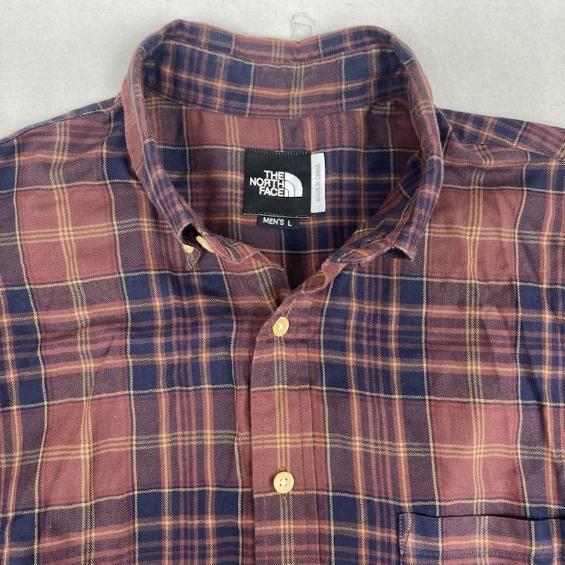 ザノースフェイス THE NORTH FACE シャツ、ブラウス 長袖 マドラスチェック柄 長袖 カジュアル シャツ nt-4962 L マルチカラー / マルチカラー / multicolor メンズ USED 古着 中古 50166228