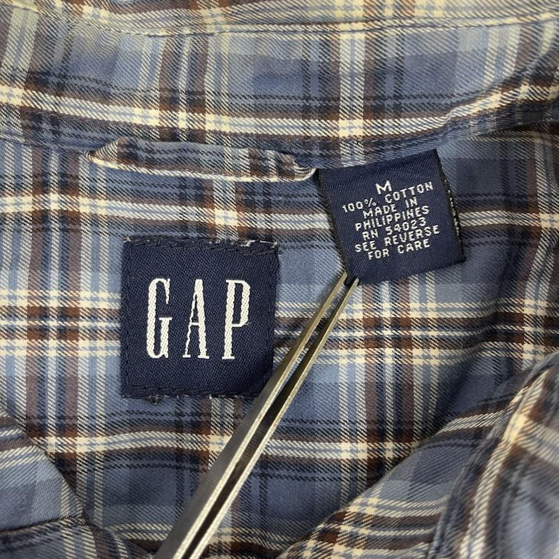 ギャップ GAP シャツ、ブラウス 半袖 90s 00s OLD GAP チェック柄 半袖 カジュアル シャツ M マルチカラー / マルチカラー / multicolor メンズ USED 古着 中古 50166229