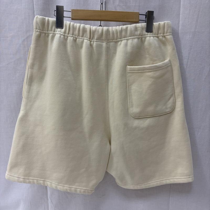 エフオージーエッセンシャルズ FOG ESSENTIALS パンツ ショートパンツ 起毛スウェットショートパンツ ハーフパンツ クリーム ラバータグ M 無地 X ロゴ、文字 オフホワイト / オフホワイト / メンズ USED 古着 中古 50166233