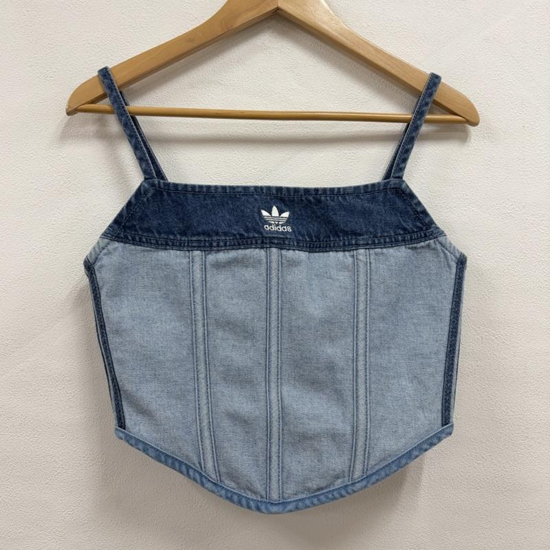 アディダス adidas キャミソール キャミソール KSENIASCHNAIDER クセニア デニム ビスチェ コルセット ロゴ 刺繍 レースアップ キャミソール 38 US8 38 ロゴ、文字 X 刺繍 インディゴ / インディゴ / Indigo X 水色 / ライトブルー / レディース USED 古着 中古 50166238