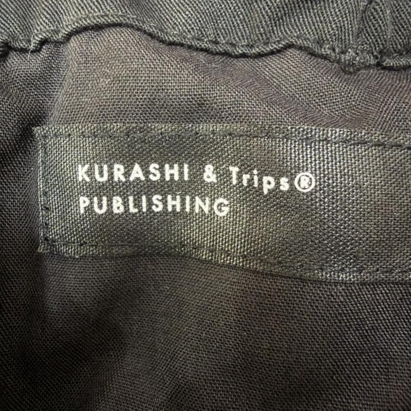 古着 USED ボトムス ボトムス KURASHI&Trips PUBLISHING きれいめカーゴパンツ ハイウエスト 2WAY ワイドパンツ M 無地 黒 / ブラック / black レディース USED 古着 中古 50166239