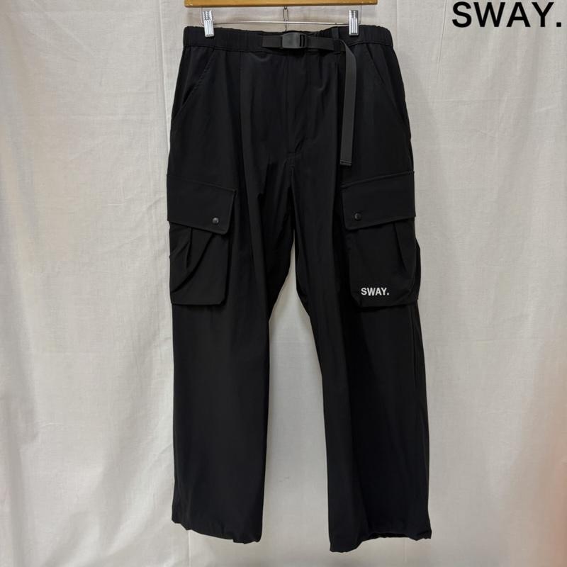 古着 USED ボトムス ボトムス Sway. スウェイ CARGO PANTS カーゴパンツ SW-0011 L 無地 X ロゴ、文字 黒 / ブラック / black メンズ USED 古着 中古 50166240