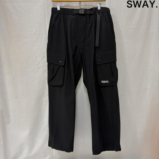 古着 USED ボトムス ボトムス Sway. スウェイ CARGO PANTS カーゴパンツ SW-0011 L 無地 X ロゴ、文字 黒 / ブラック / black メンズ USED 古着 中古 50166240