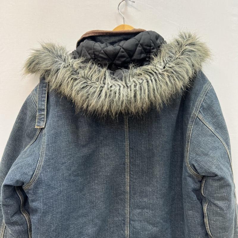 カーハート Carhartt ジャケット、上着 ジャンパー、ブルゾン フード付き デニム ワーク トラディショナル ジャケット XL メンズ USED 古着 中古 50166244