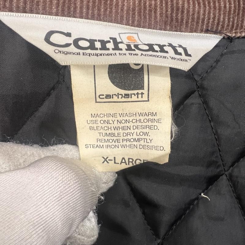 カーハート Carhartt ジャケット、上着 ジャンパー、ブルゾン フード付き デニム ワーク トラディショナル ジャケット XL メンズ USED 古着 中古 50166244