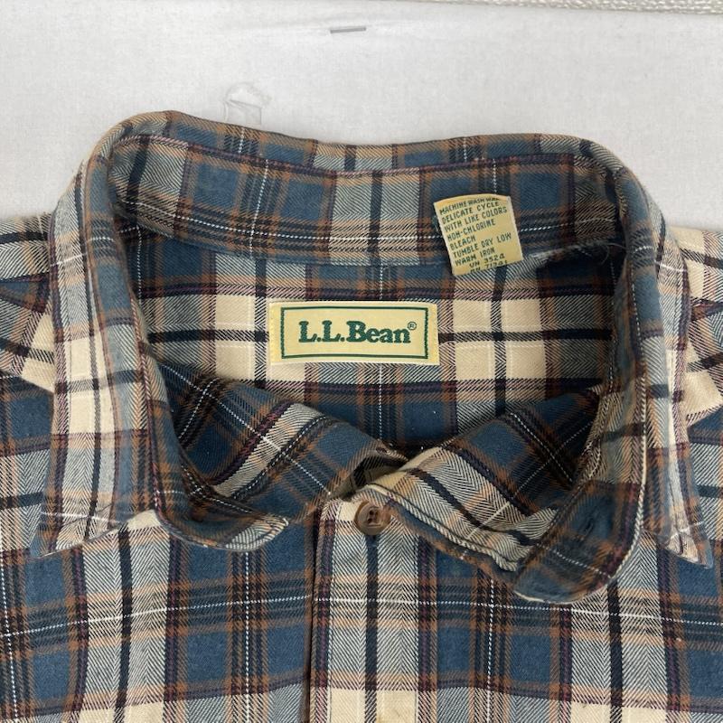 エルエルビーン L.L.Bean シャツ、ブラウス 長袖 80s 90s ヴィンテージ 長袖 フランネル チェック シャツ M マルチカラー / マルチカラー / multicolor メンズ USED 古着 中古 50166247