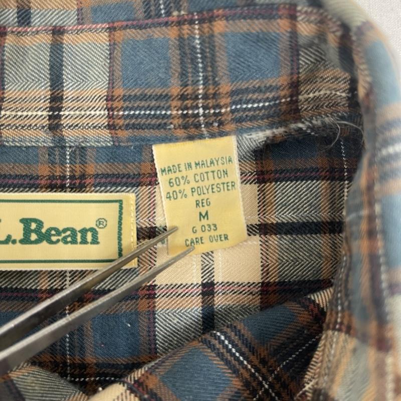 エルエルビーン L.L.Bean シャツ、ブラウス 長袖 80s 90s ヴィンテージ 長袖 フランネル チェック シャツ M マルチカラー / マルチカラー / multicolor メンズ USED 古着 中古 50166247