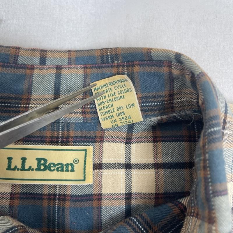 エルエルビーン L.L.Bean シャツ、ブラウス 長袖 80s 90s ヴィンテージ 長袖 フランネル チェック シャツ M マルチカラー / マルチカラー / multicolor メンズ USED 古着 中古 50166247