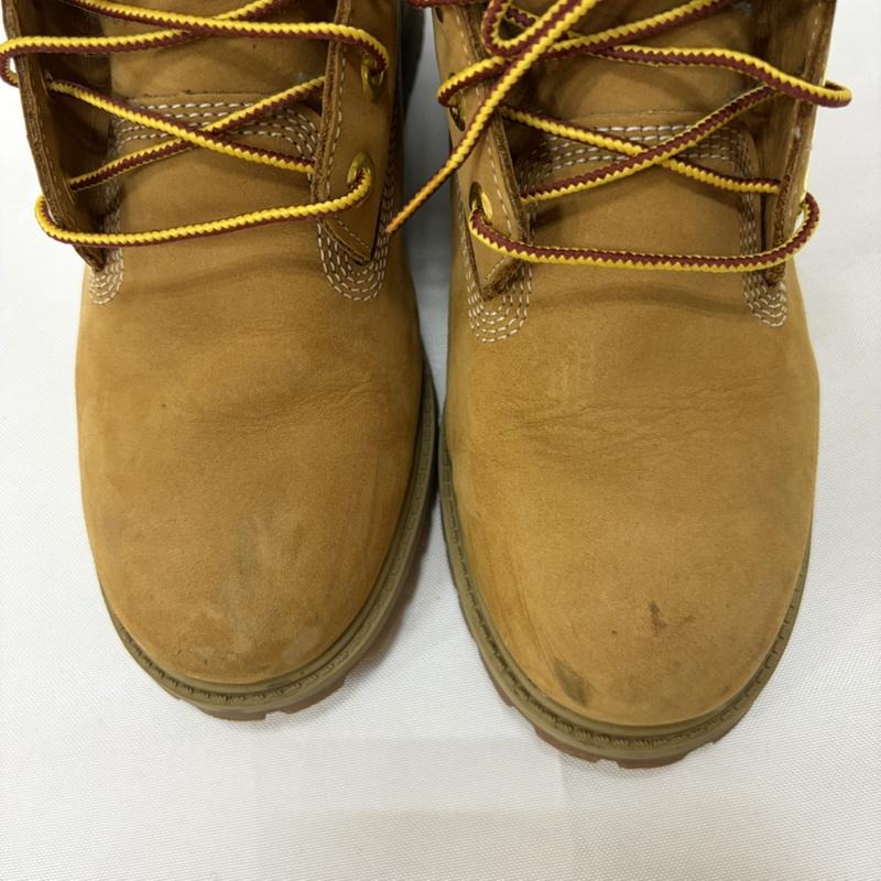 ティンバーランド Timberland ブーツ 一般 プレミアム ウォータープルーフ ブーツ ジュニア イエローブーツ ワーク tb112909713 24.0cm 無地 X ロゴ、文字 ベージュ / ベージュ / beige X 茶 / ブラウン / brown レディース USED 古着 中古 50166248