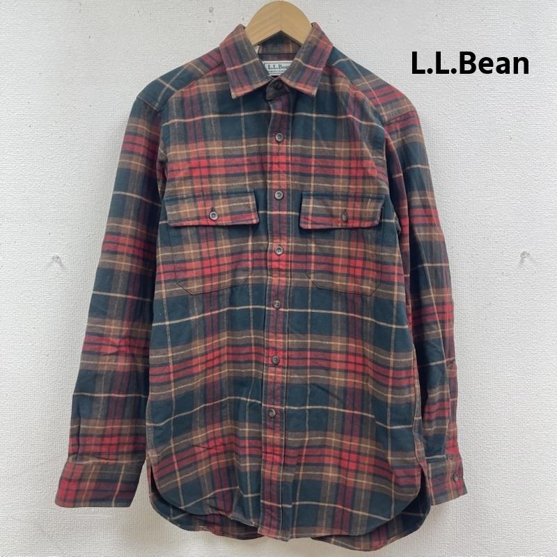 エルエルビーン L.L.Bean シャツ、ブラウス 長袖 USA製 80s 90s ヴィンテージ チェック柄 シャモア クロス シャツ S 赤 / レッド / red メンズ USED 古着 中古 50166249