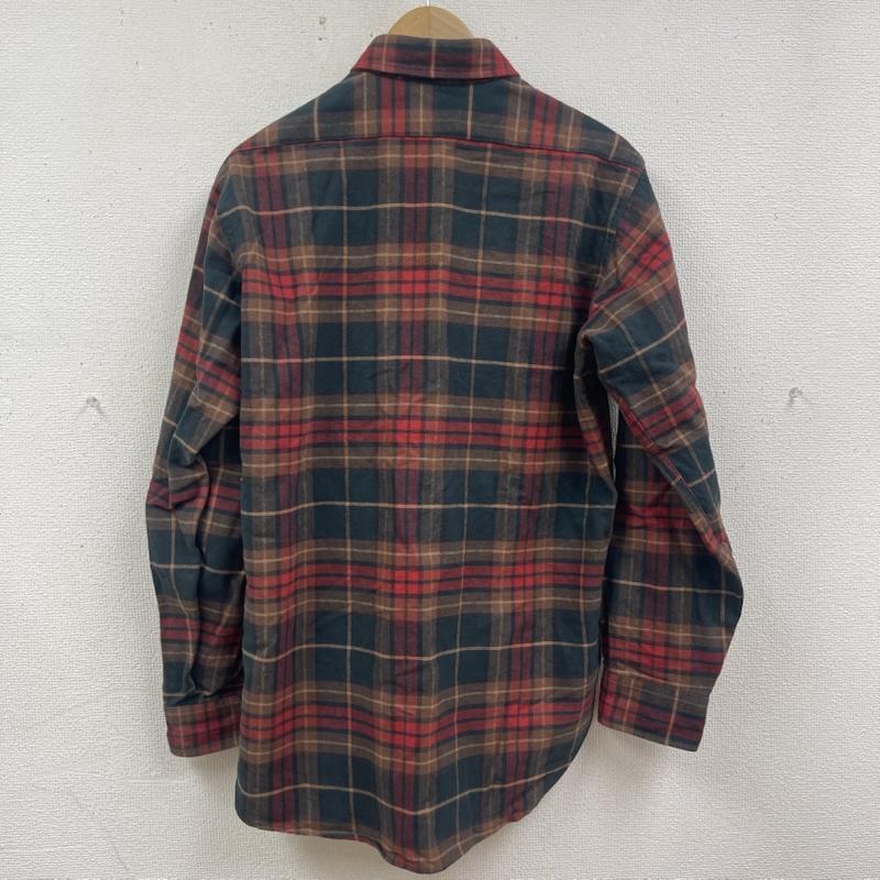 エルエルビーン L.L.Bean シャツ、ブラウス 長袖 USA製 80s 90s ヴィンテージ チェック柄 シャモア クロス シャツ S 赤 / レッド / red メンズ USED 古着 中古 50166249