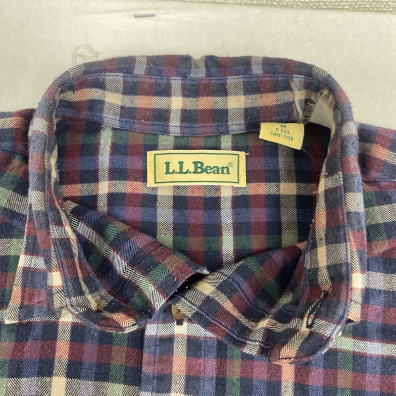 エルエルビーン L.L.Bean シャツ、ブラウス 長袖 80s 90s ヴィンテージ チェック柄 長袖 カジュアル シャツ M マルチカラー / マルチカラー / multicolor メンズ USED 古着 中古 50166251