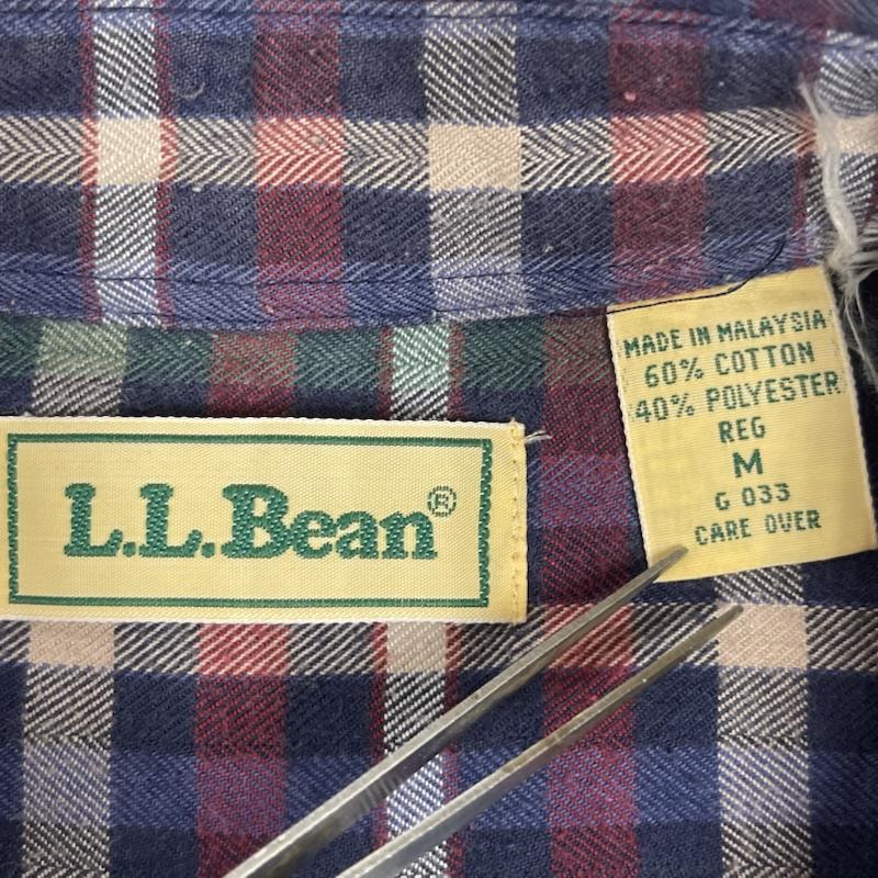 エルエルビーン L.L.Bean シャツ、ブラウス 長袖 80s 90s ヴィンテージ チェック柄 長袖 カジュアル シャツ M マルチカラー / マルチカラー / multicolor メンズ USED 古着 中古 50166251