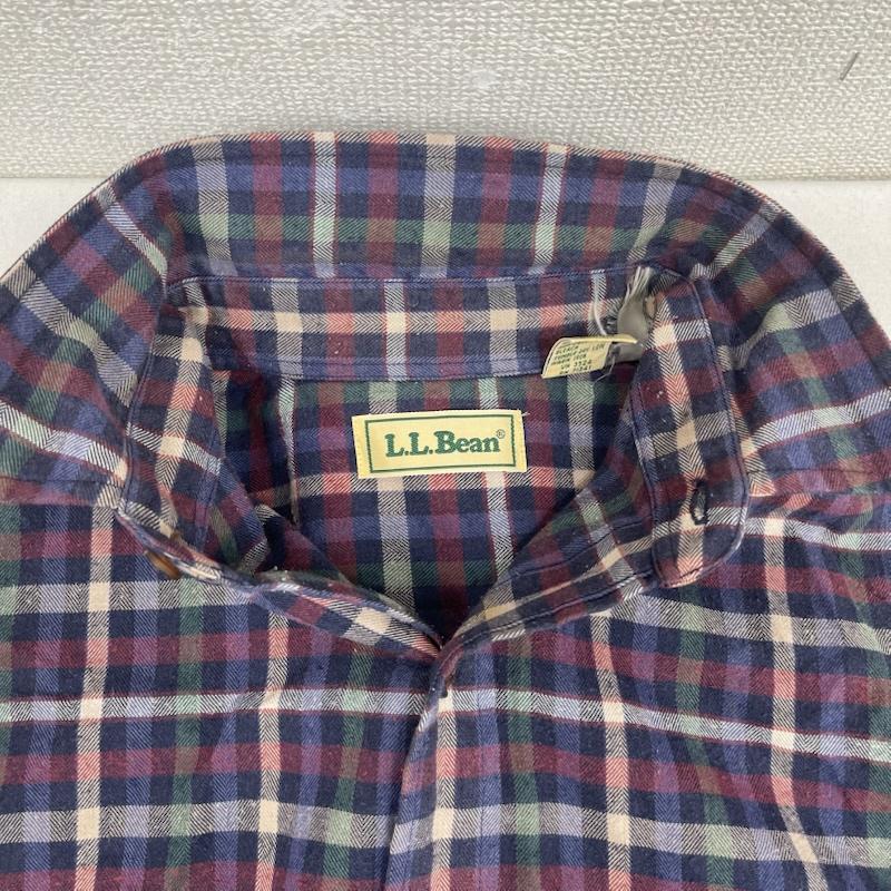 エルエルビーン L.L.Bean シャツ、ブラウス 長袖 80s 90s ヴィンテージ チェック柄 長袖 カジュアル シャツ M マルチカラー / マルチカラー / multicolor メンズ USED 古着 中古 50166251