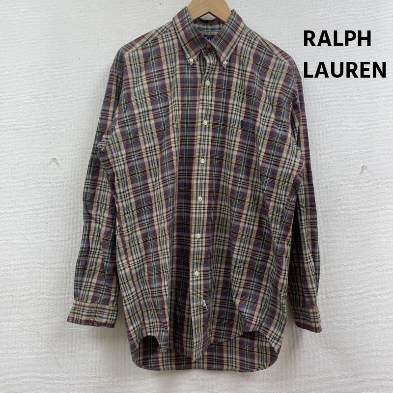 ラルフローレン RALPHLAUREN シャツ、ブラウス 長袖 ポニー刺繍 チェック柄 ボタンダウン カジュアル シャツ S マルチカラー / マルチカラー / multicolor メンズ USED 古着 中古 50166253