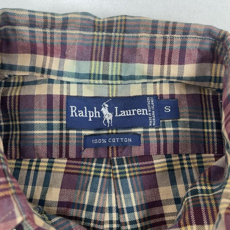 ラルフローレン RALPHLAUREN シャツ、ブラウス 長袖 ポニー刺繍 チェック柄 ボタンダウン カジュアル シャツ S マルチカラー / マルチカラー / multicolor メンズ USED 古着 中古 50166253