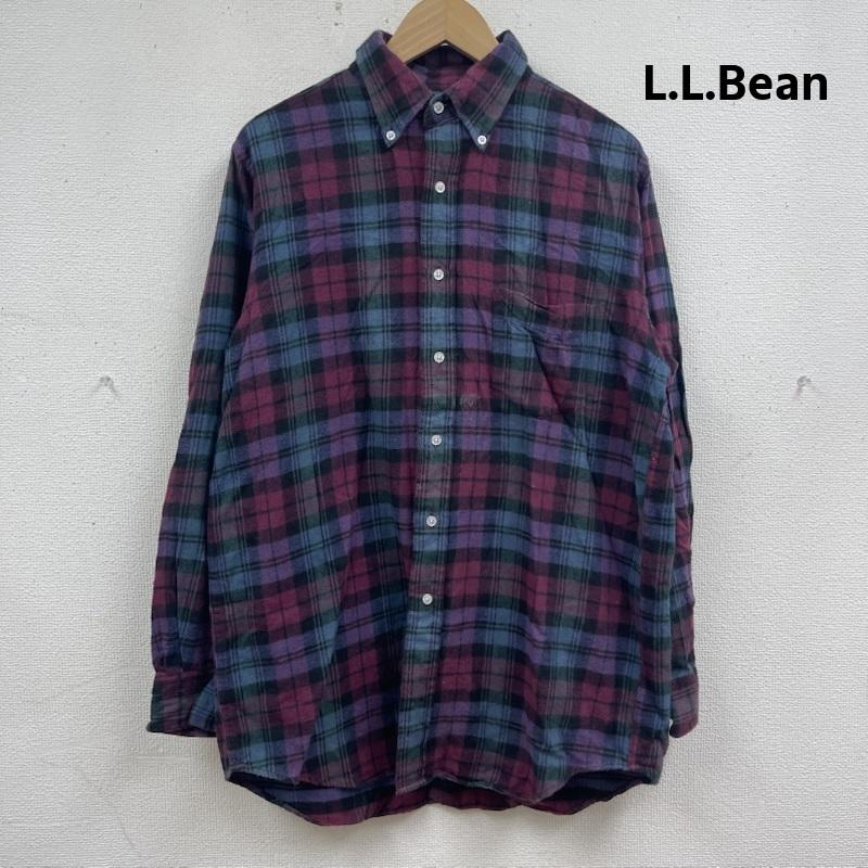 エルエルビーン L.L.Bean シャツ、ブラウス 長袖 80s 90s ヴィンテージ チェック柄 長袖 カジュアル シャツ マルチカラー / マルチカラー / multicolor メンズ USED 古着 中古 50166255